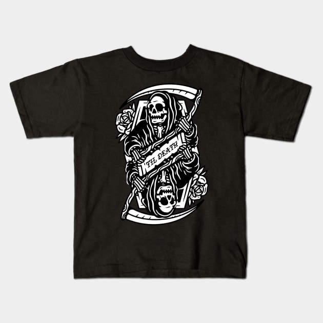 til death Kids T-Shirt by Reapers Grip